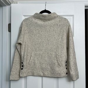 Madewell Donegal Mockneck Side Button Sweater/Sweatshirt